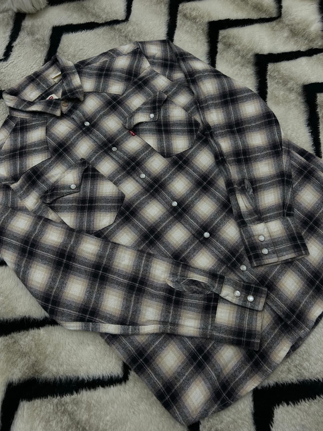 [M]리바이스 플란넬 투포켓 웨스턴 셔츠/스냅버튼 상품이미지2