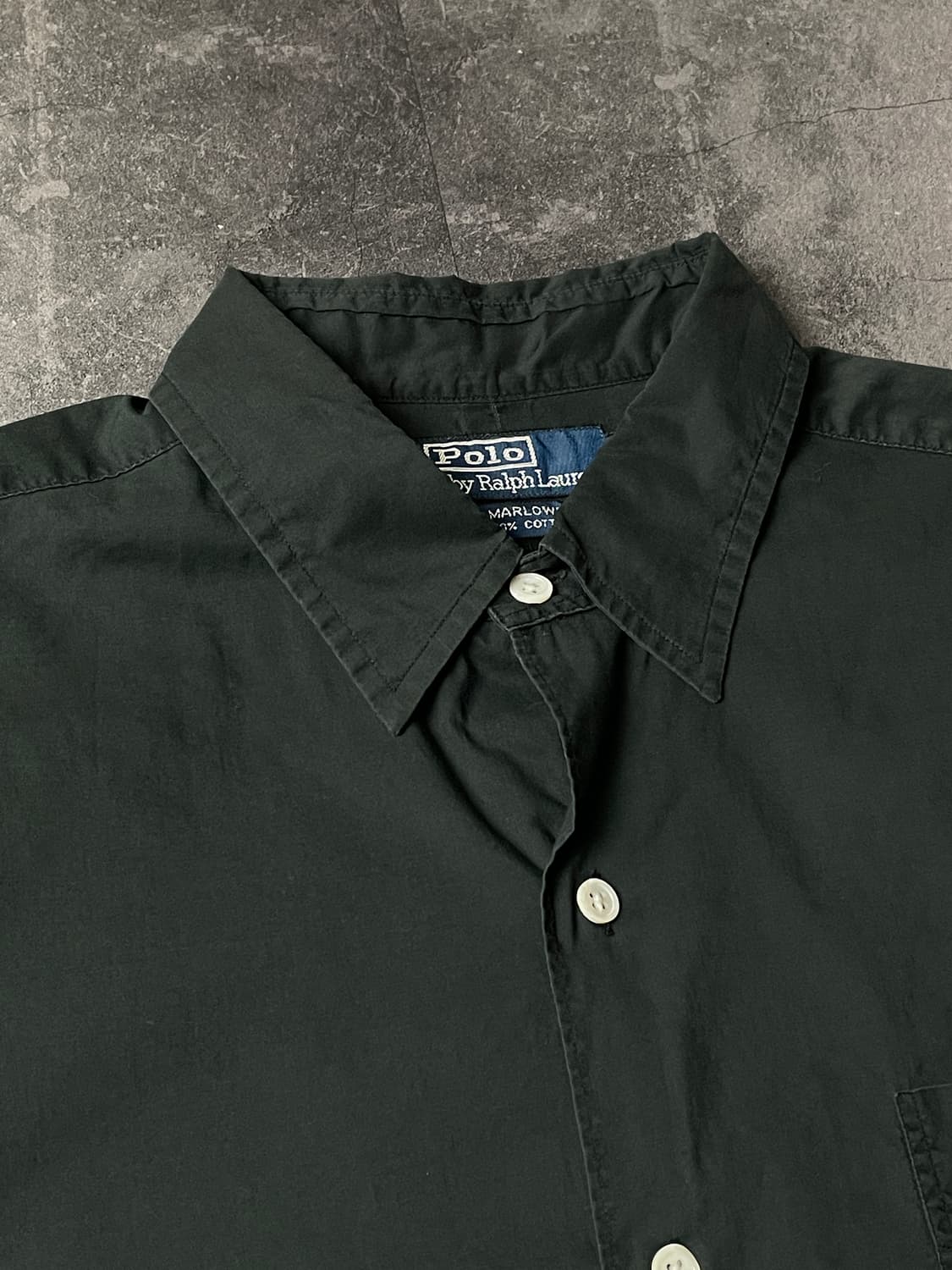 RALPH LAUREN 랄프로렌 빈티지 블랙 코튼 셔츠 상품이미지2