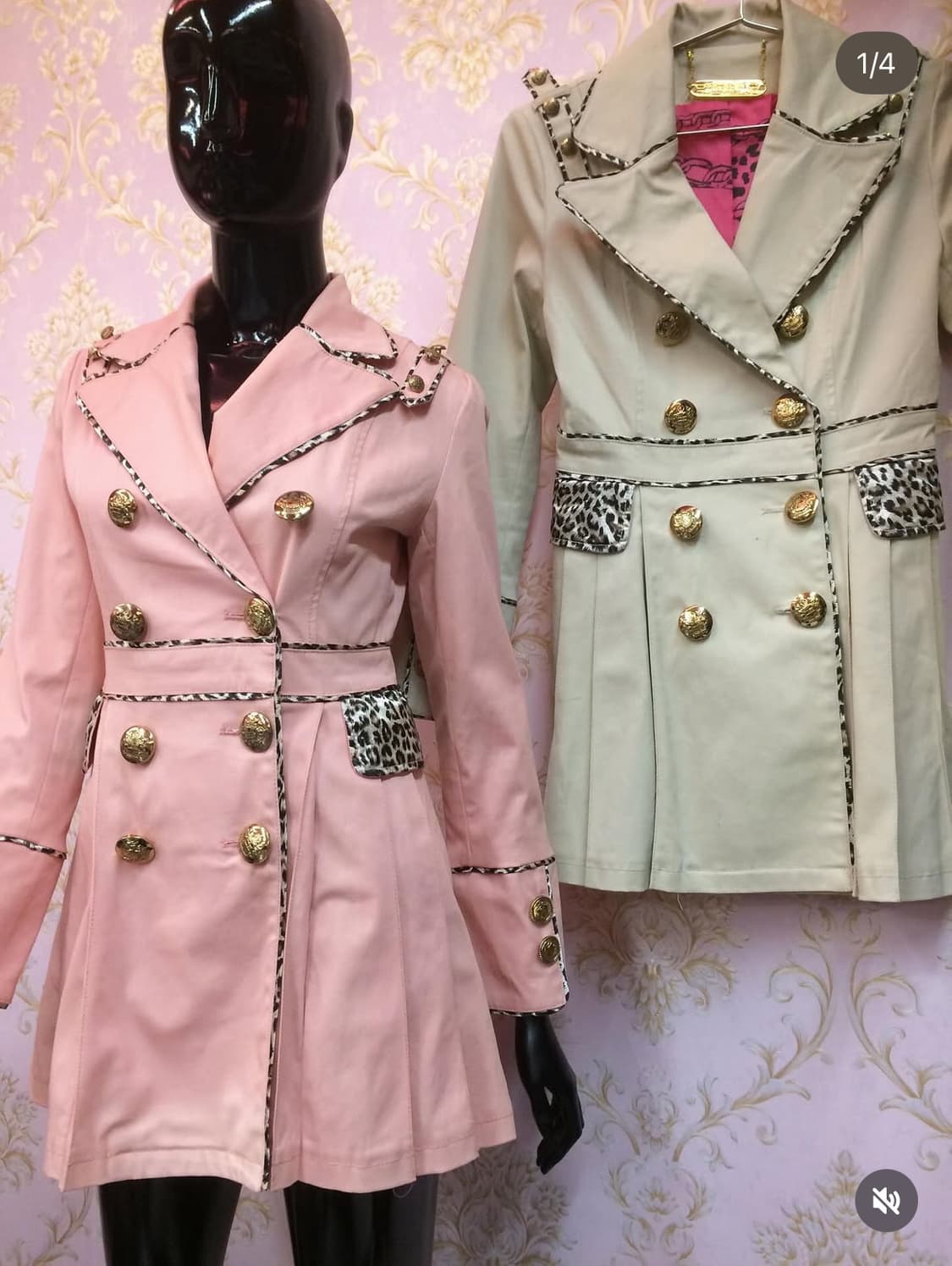 D.I.A 트렌치 코트 아이보리 색 판매 상품이미지3