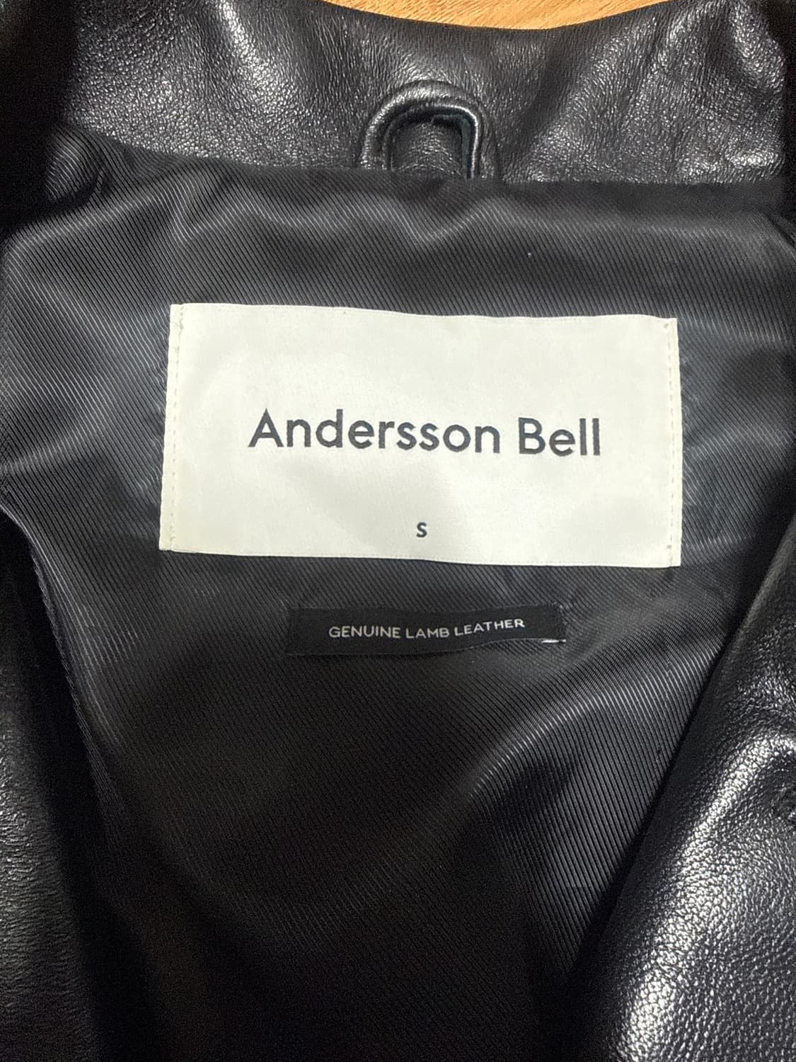 [S] 앤더슨벨 브라이언 레더 트러커 자켓 상품이미지2