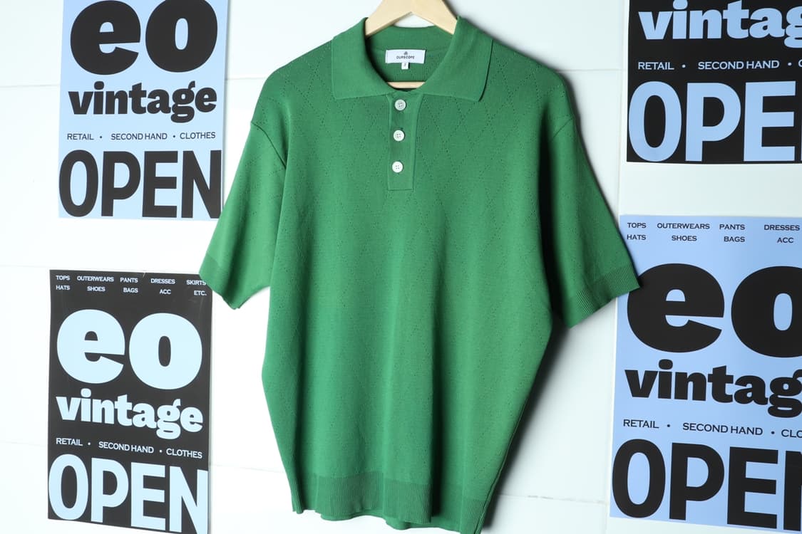 (L-2XL) 아워스코프 반팔 티셔츠 그린 폴리 기능성 박시-H31871 상품이미지2