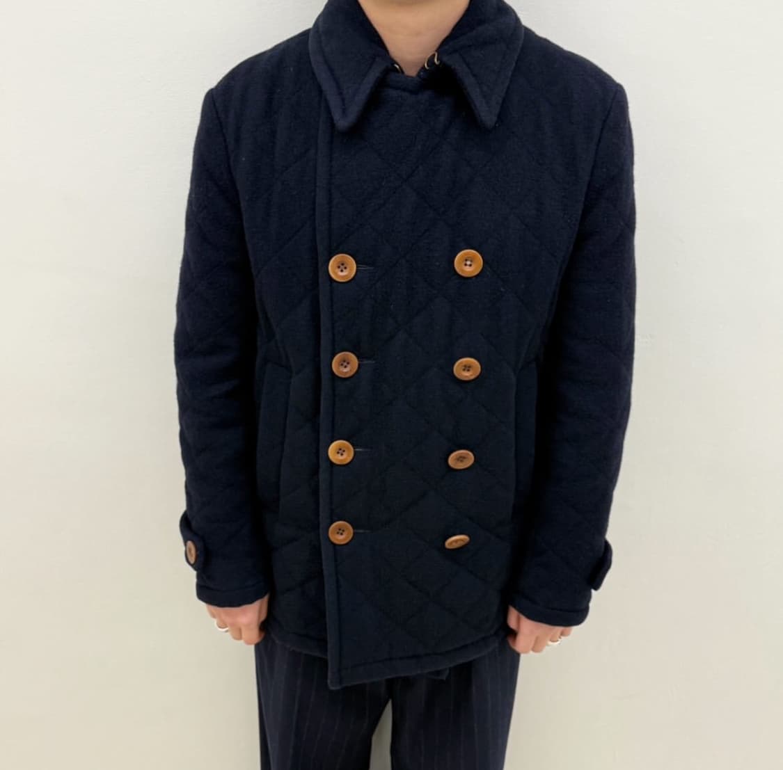 Kolor Beacon x Edifice 퀼팅 피코트 상품이미지3