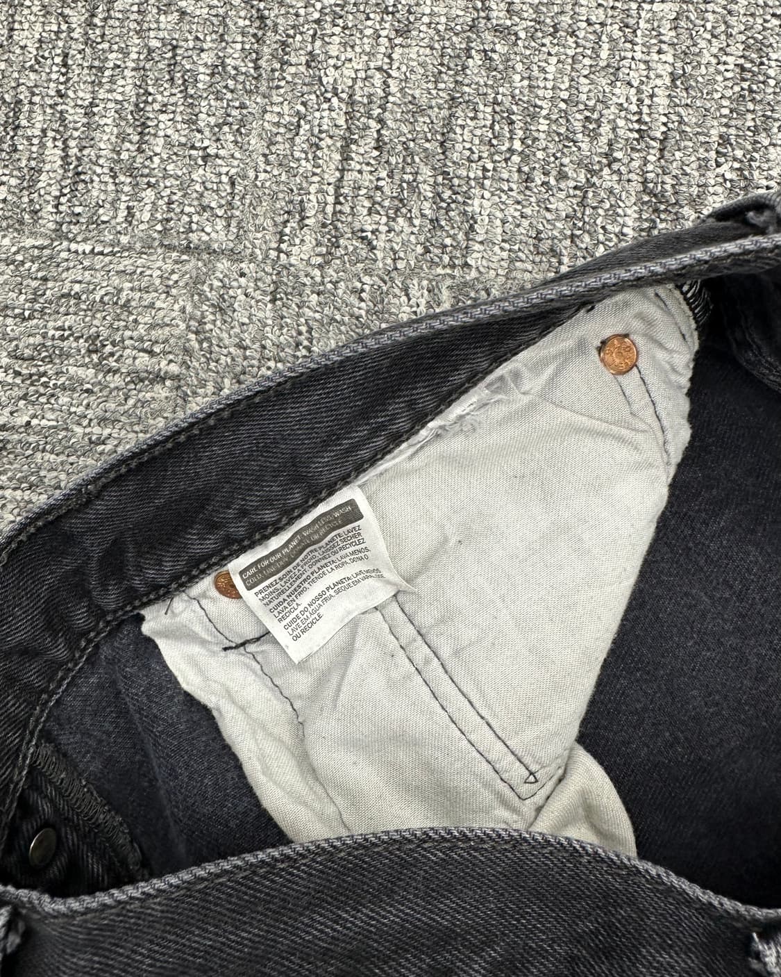 (허단44)00'S 리바이스 501 흑청-M1886 상품이미지4