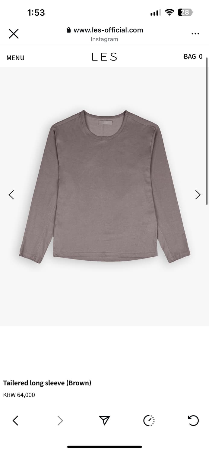 Les 레스 long sleeve (brown) 2 상품이미지3