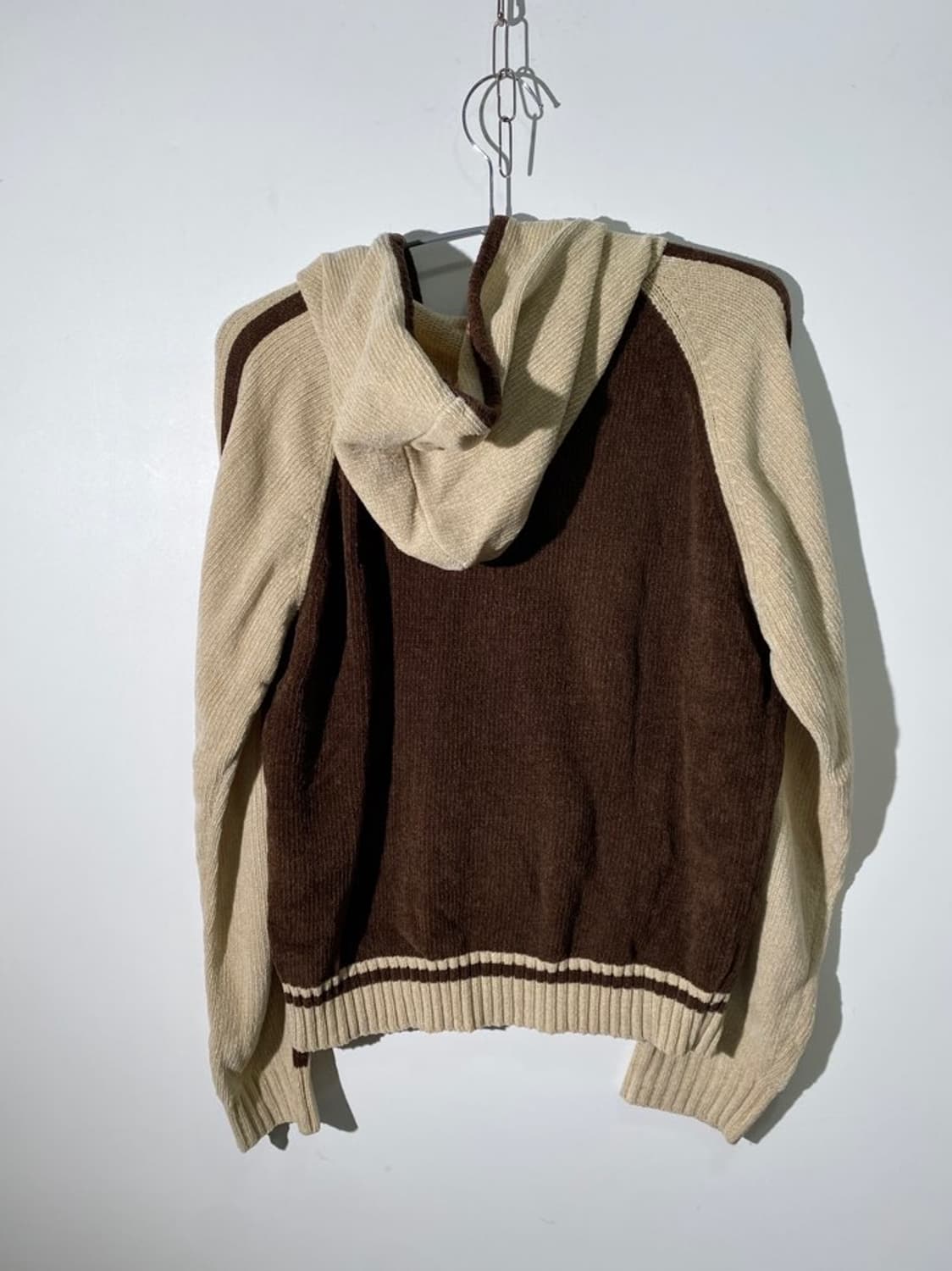 time-zone 니트 후드 집업 상품이미지2