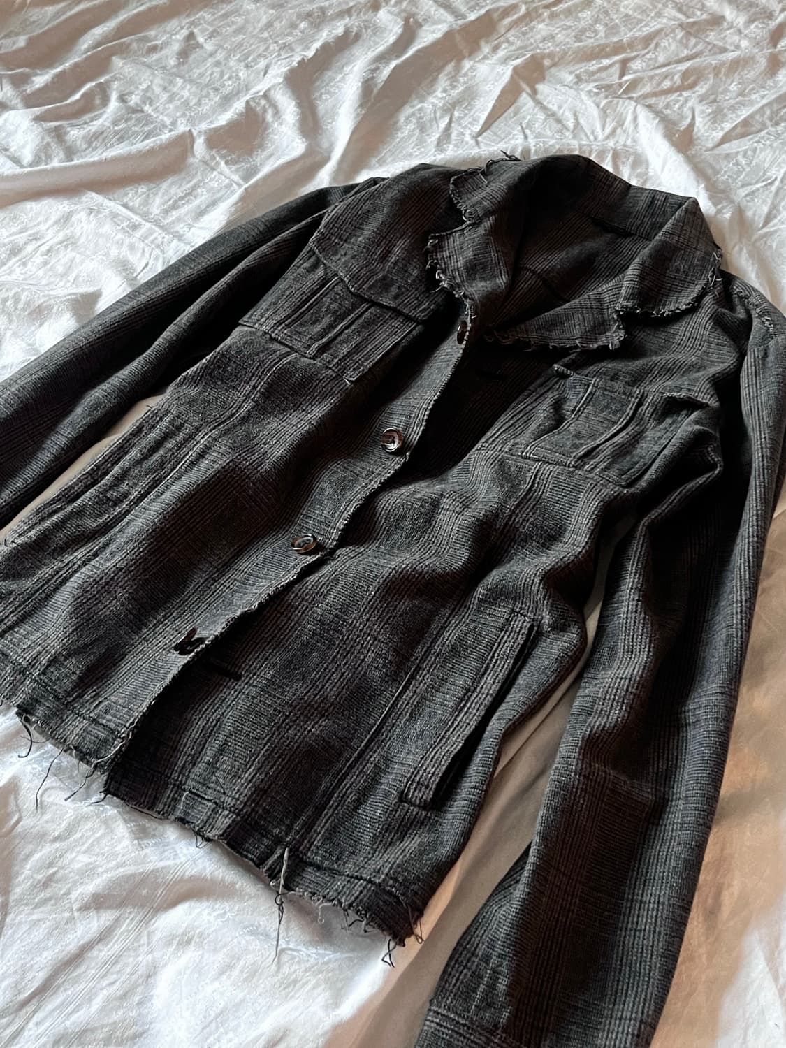 Vintage Grunge Cotton Blazer 상품이미지2