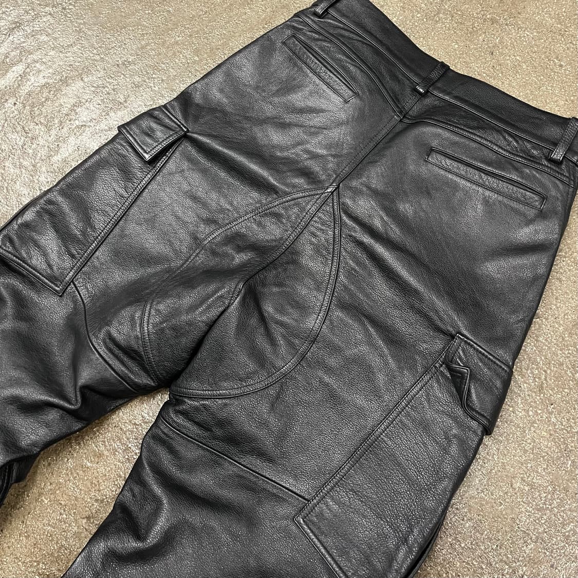 빈티지 루즈핏 소가죽 카고 팬츠 (33) 상품이미지4