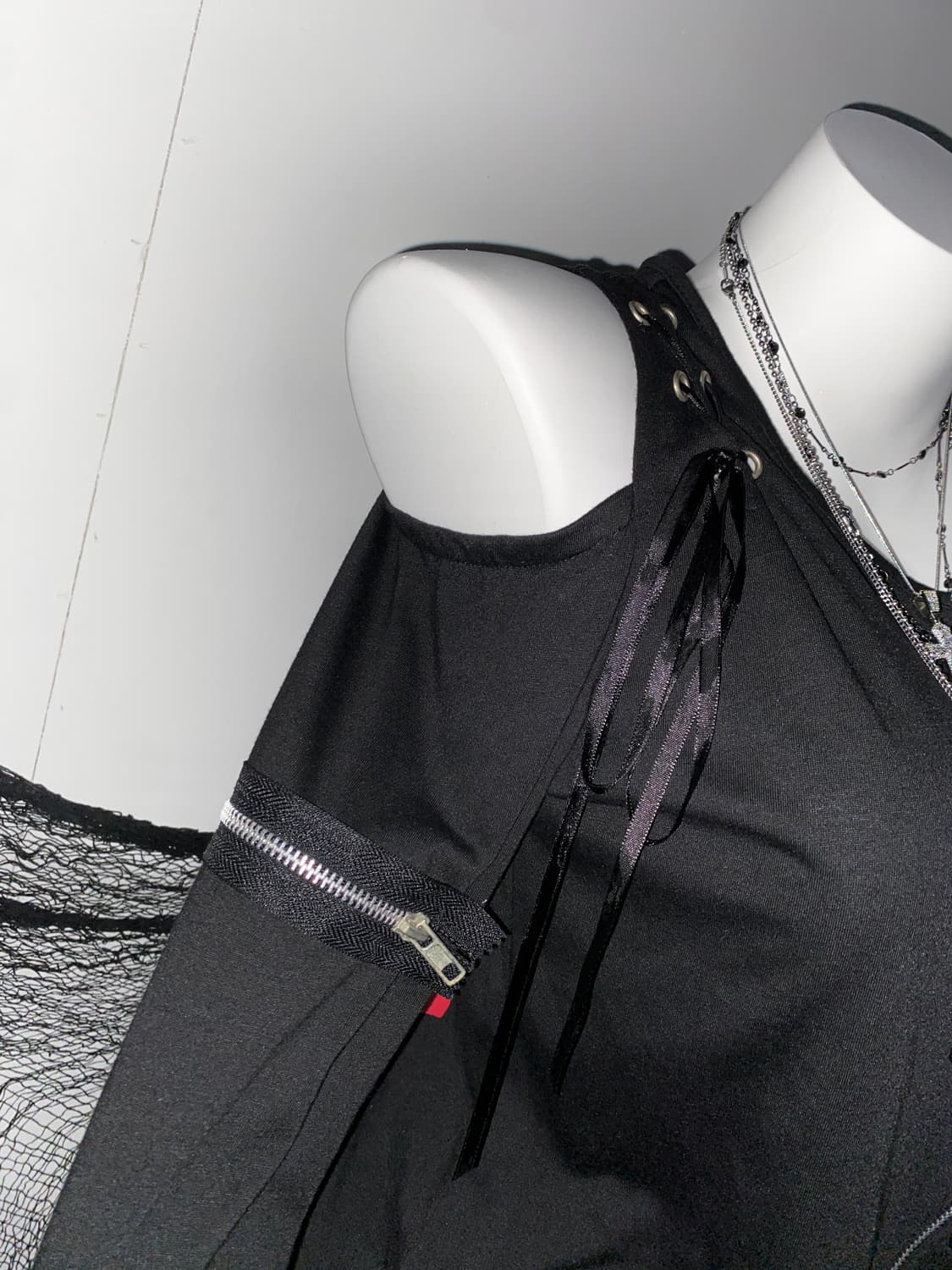 ꒰ঌ 어딕트랩 펑크 고스 스컬 롱슬리브 ໒꒱ 상품이미지6