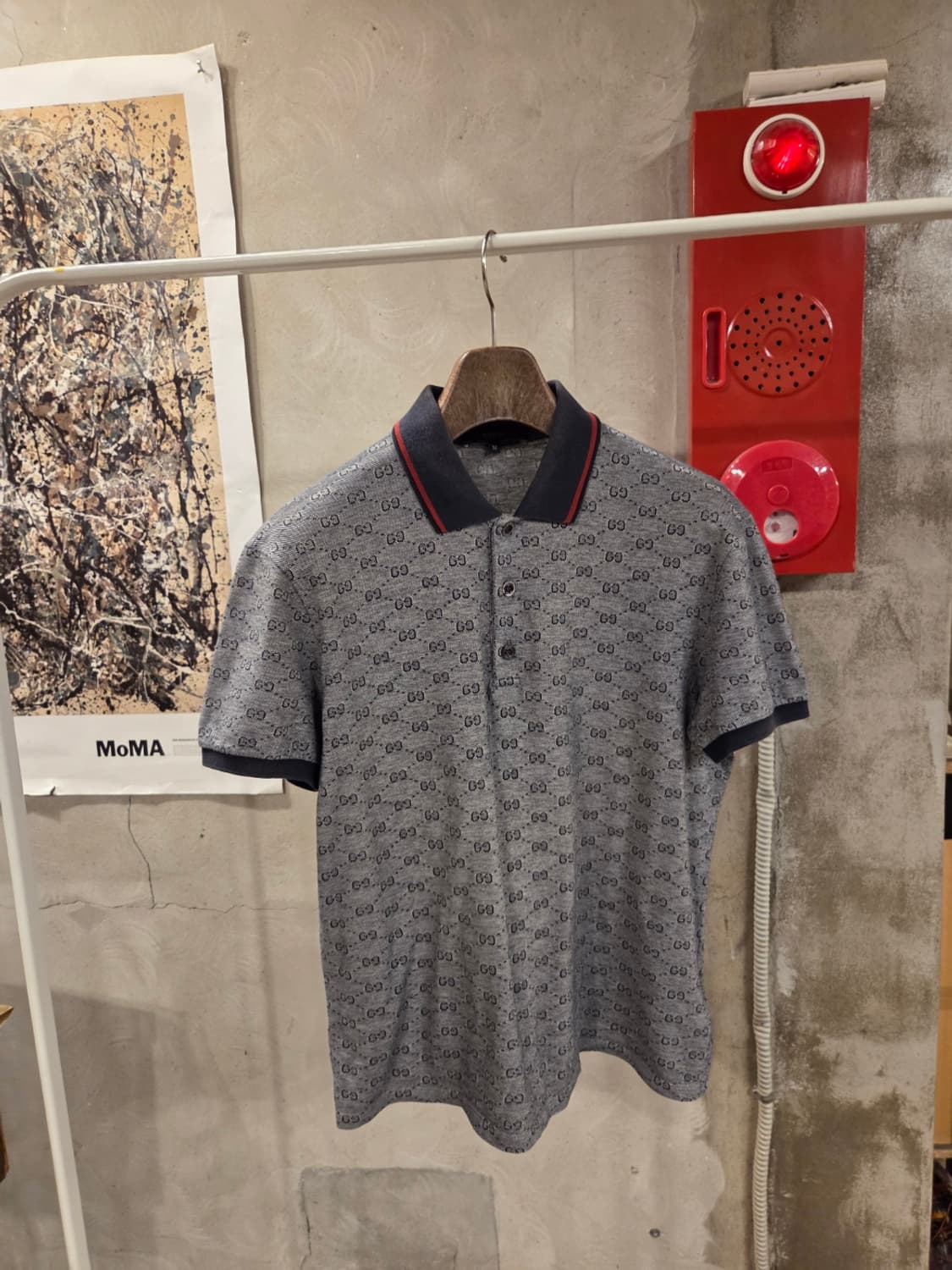 구찌 자가드패턴 클래식 PK 티셔츠 상품이미지5