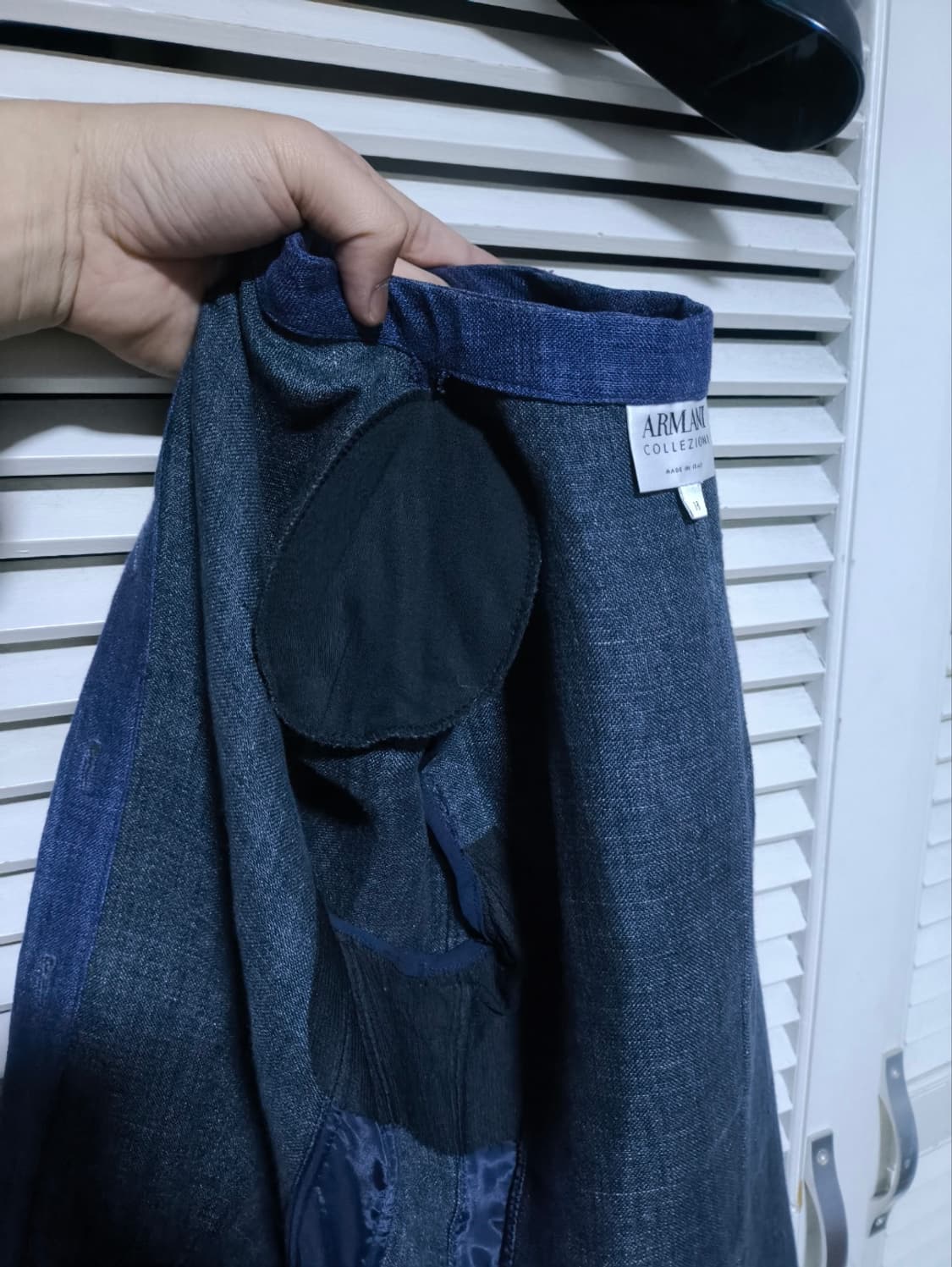 38 알마니 데님 노카라 자켓 상품이미지8