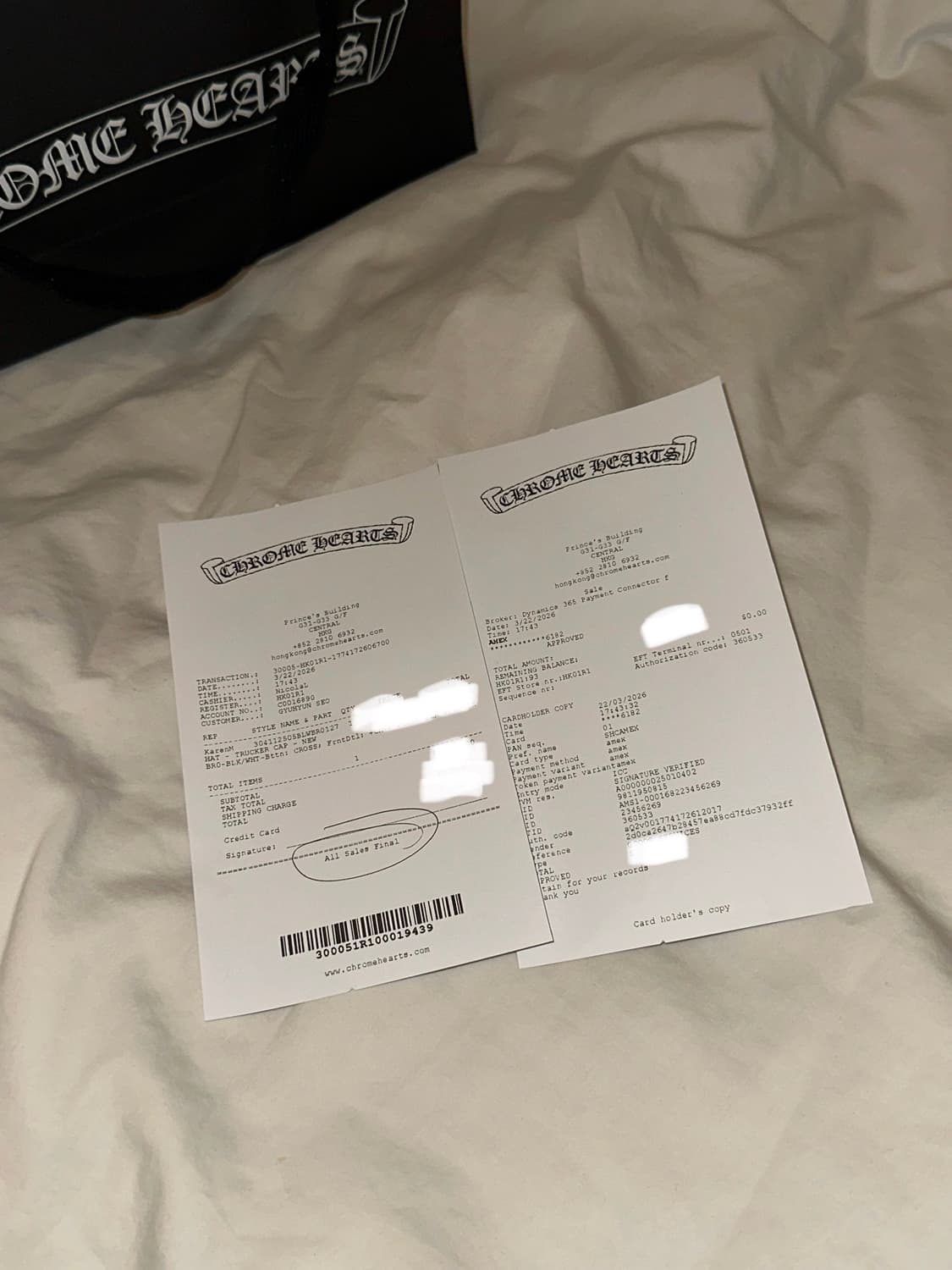 크롬하츠 CH 할리우드 트러커햇 블랙 화이트  상품이미지2