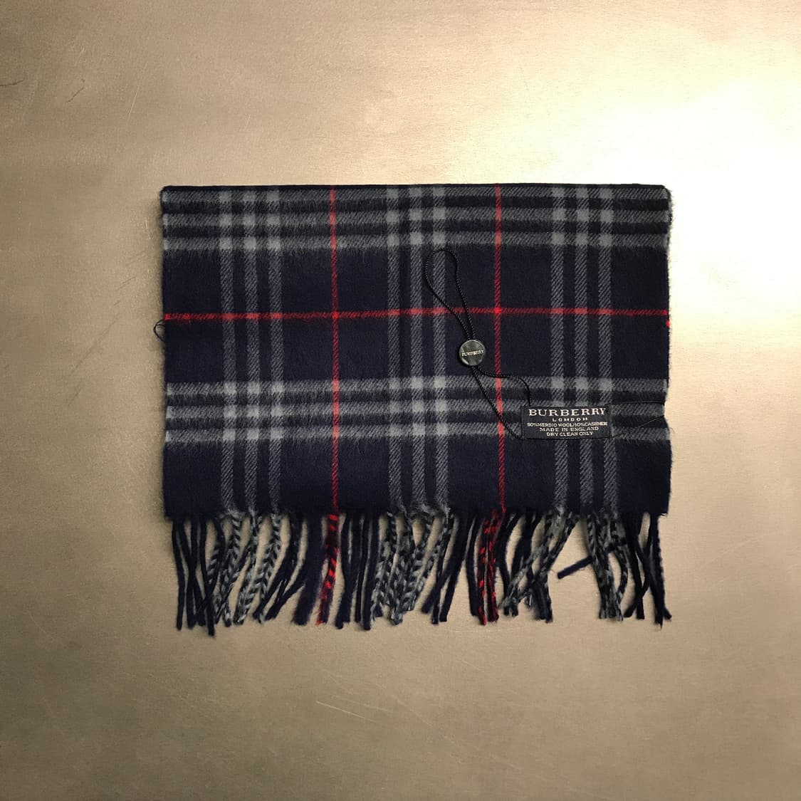 버버리 정품 메리노/캐시미어 머플러 네이비 상품이미지2