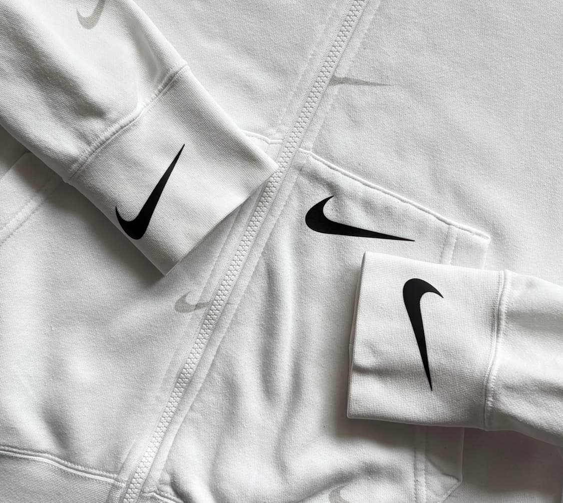 Nike 나이키 빅로고 화이트 후드 집업 상품이미지4