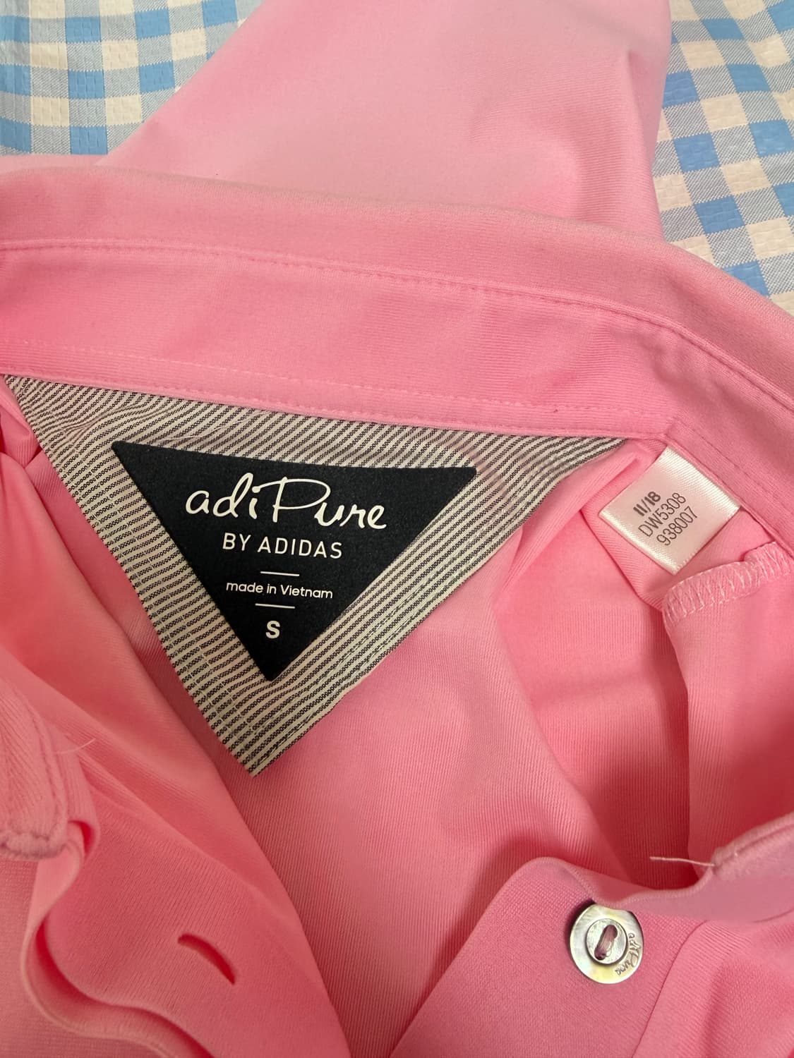 아디다스 골프 아디퓨어 핑크 민소매 나시 티셔츠 S 상품이미지8