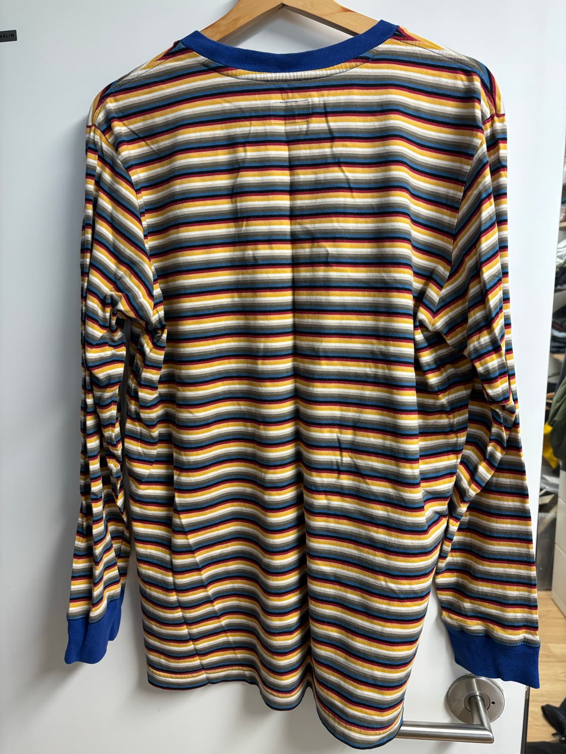 [L] 슈프림 멀티 스트라이프 리플렉티브 패치 롱슬리브 티셔츠 상품이미지2