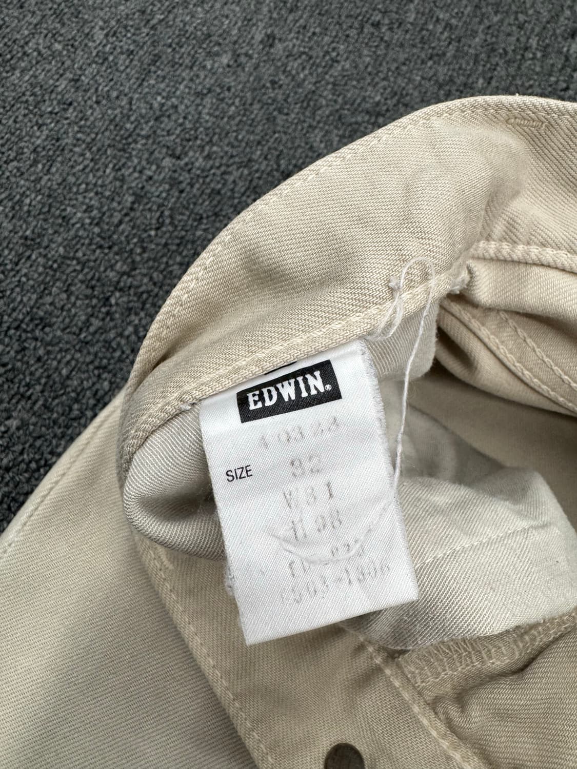 32)에드윈 403 빈티지 베이지 코튼 팬츠 상품이미지6
