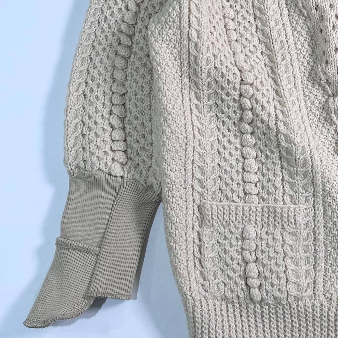 나나서카 리메이크 아란케이블 오버핏 가디건 상품이미지4