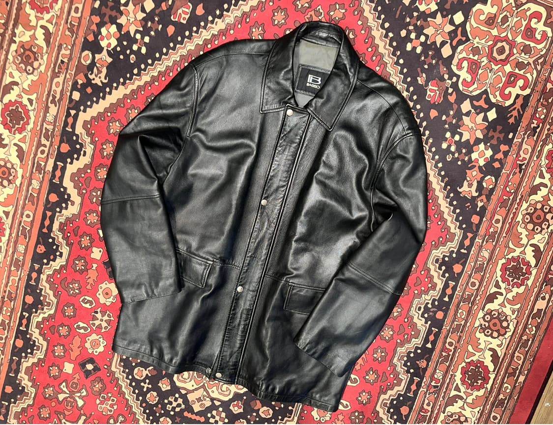 ( XL-2XL ) 가죽코트 가죽하프 가죽카코트 레더자켓 가죽롱코트 상품이미지6