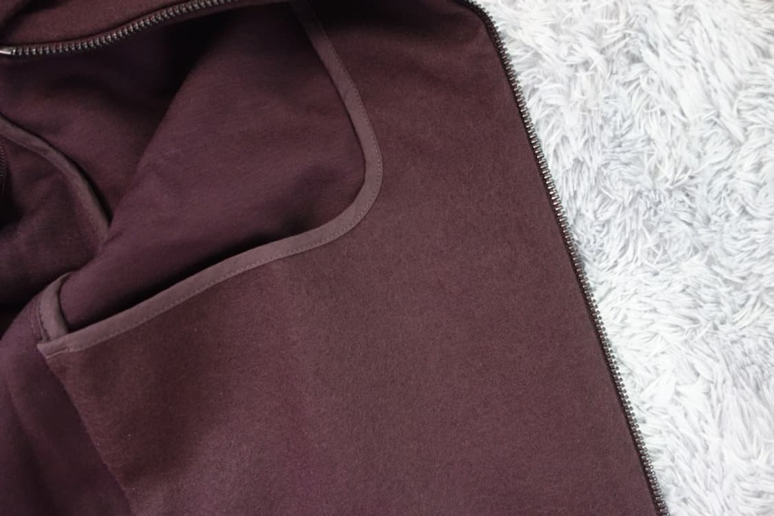 코스 cos 버건디 울 집업 자켓 상품이미지6