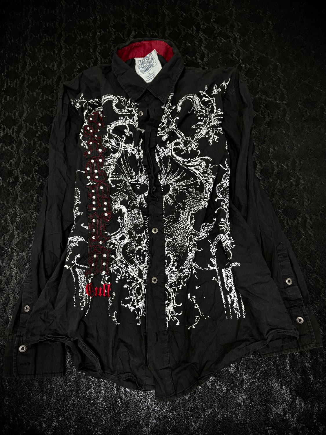 “Vintage” 00’s V-Kei Gothic Print Shirts 상품이미지2
