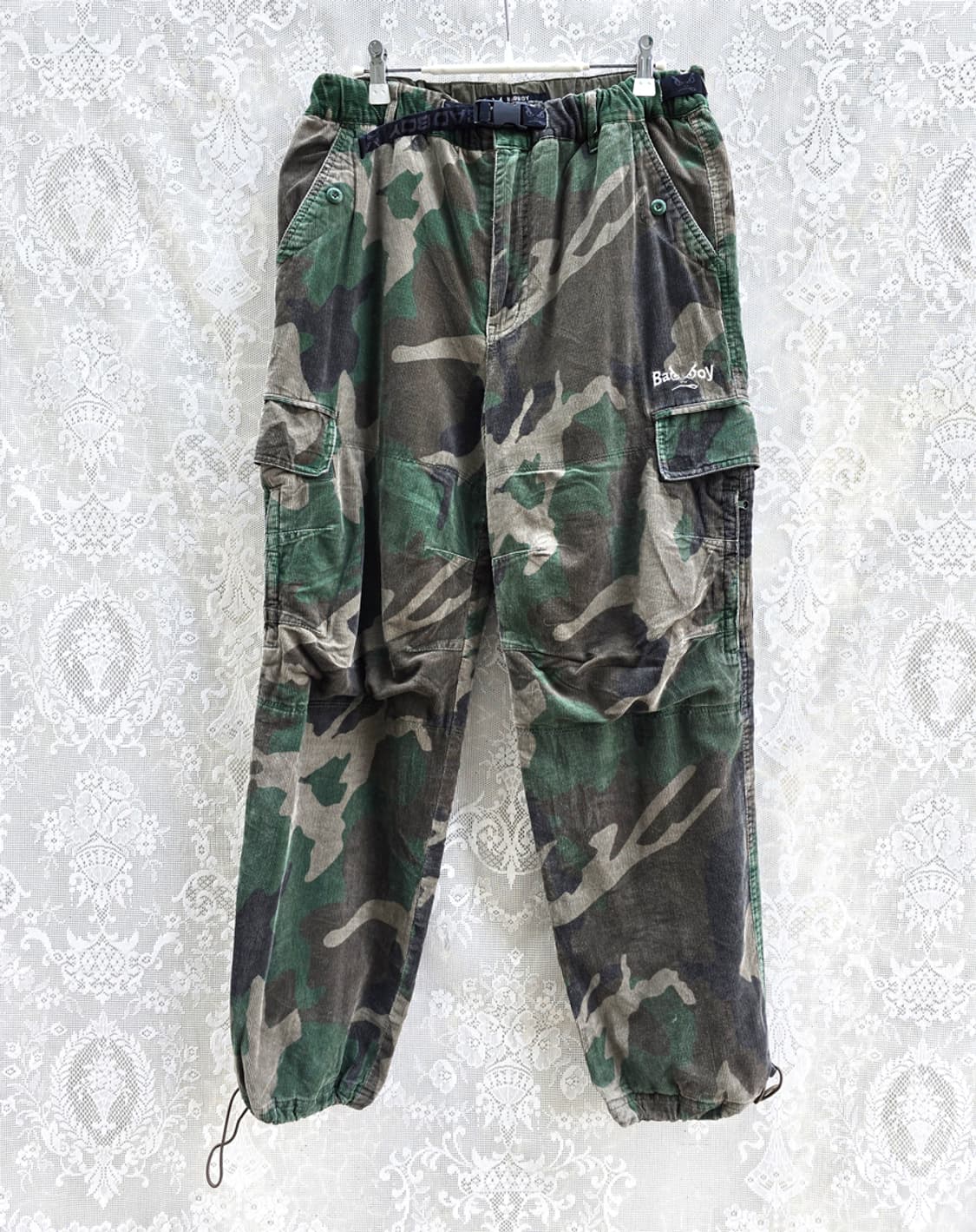 00s 배드보이 카모 코듀로이 조거 팬츠 상품이미지1