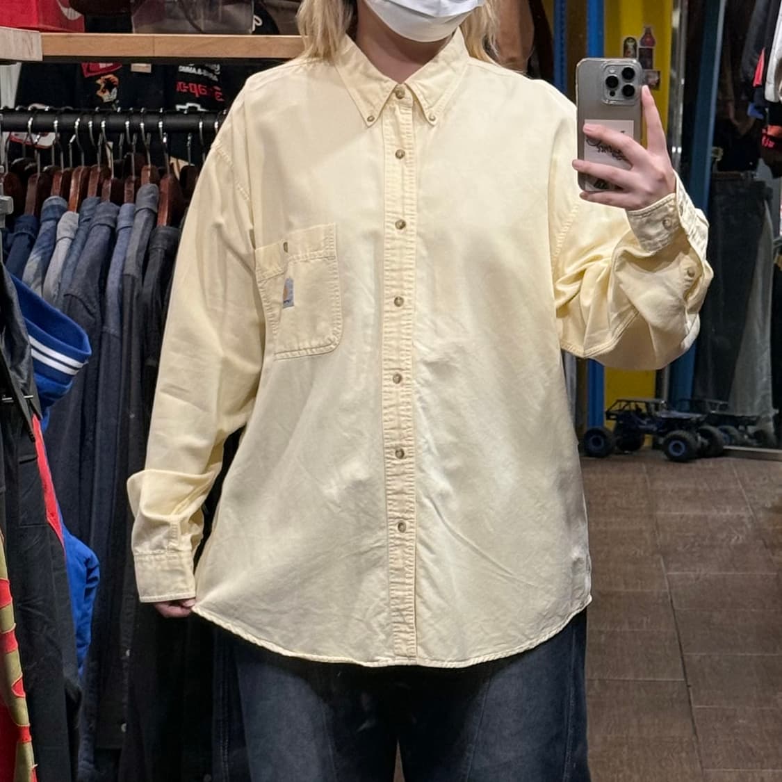 [HI] 칼하트 긴팔 셔츠 옐로우  상품이미지1