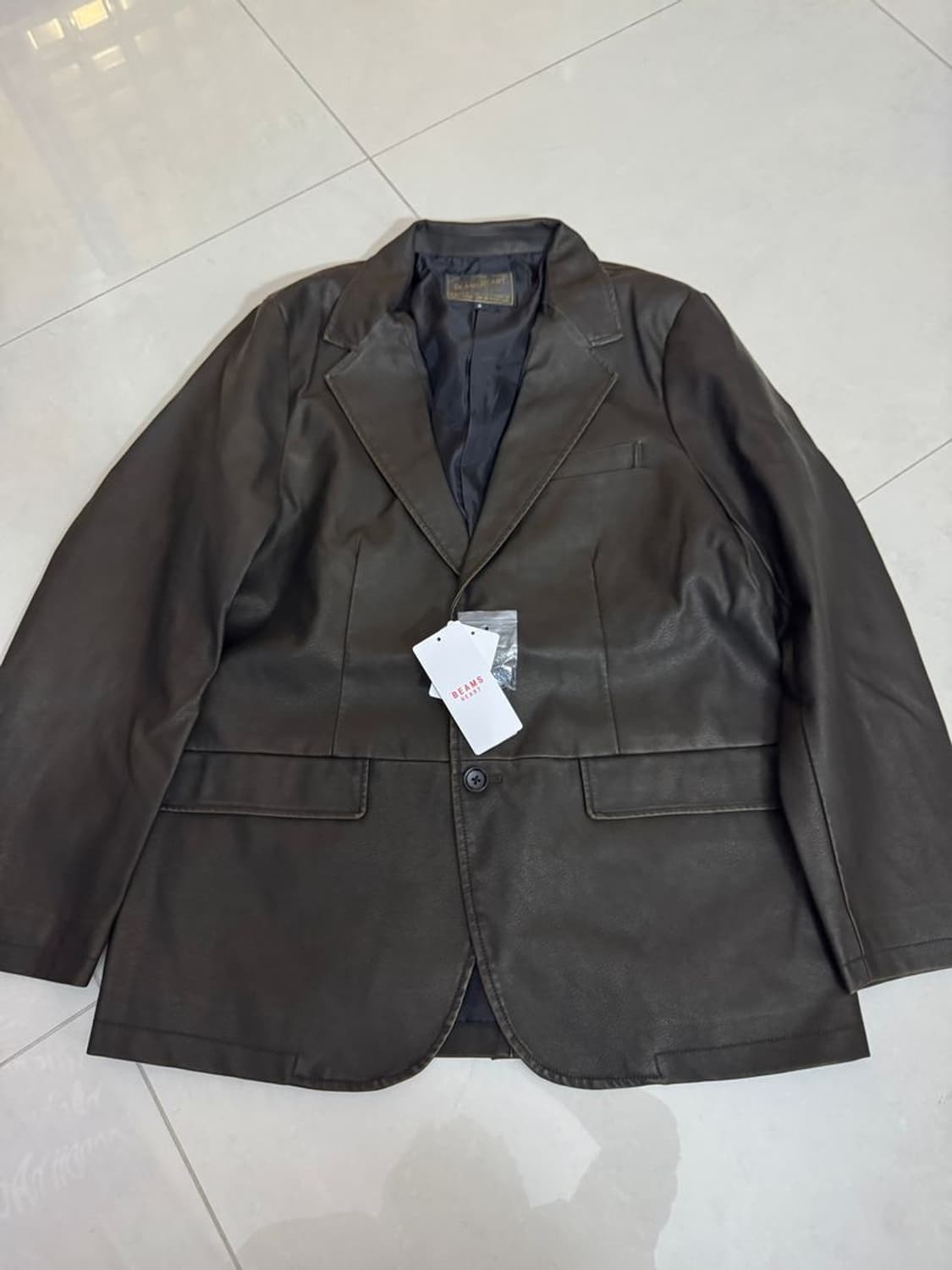 FAKE LEATHER JACKET 페이크레더 자켓 상품이미지1