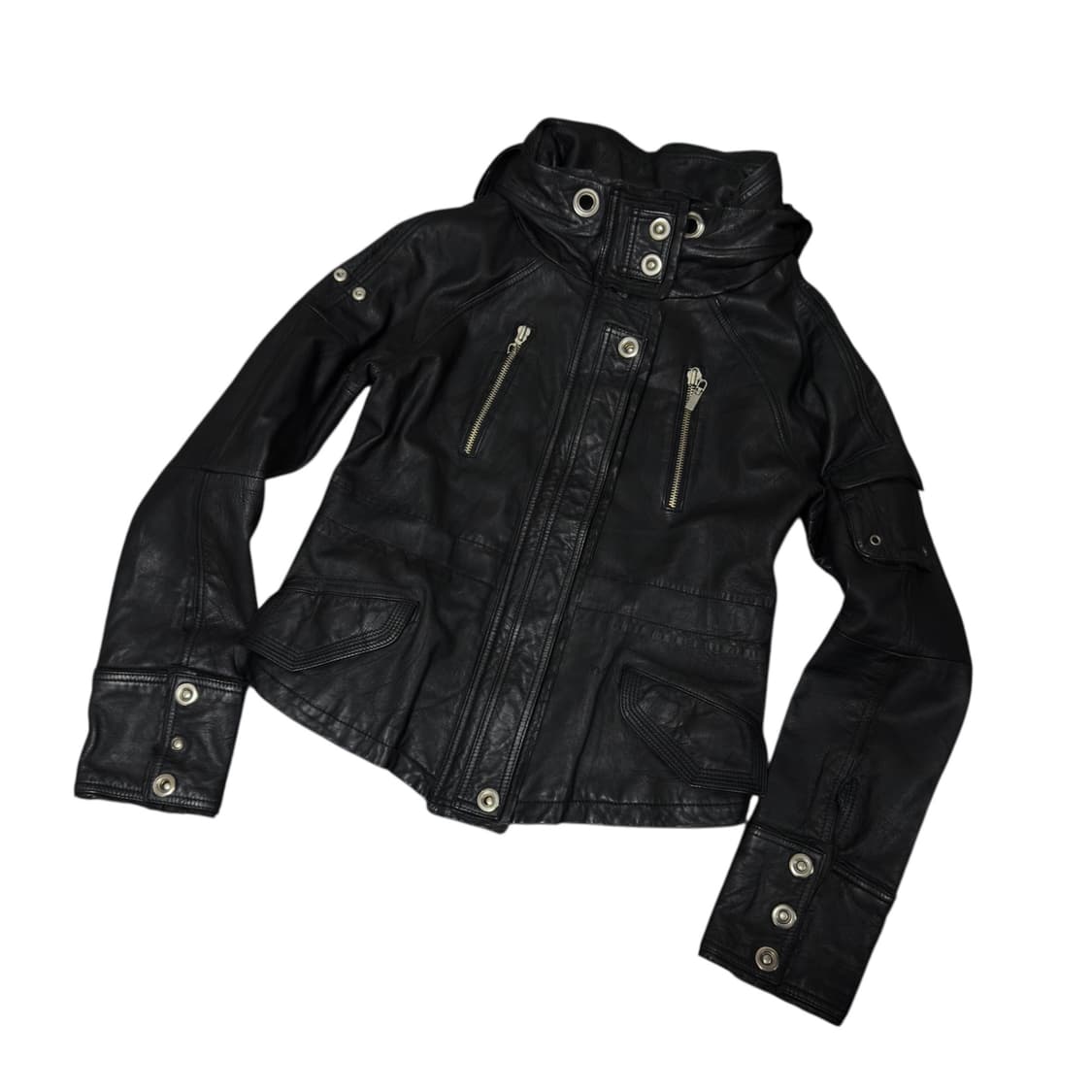 빈티지 터틀넥 양가죽 자켓 상품이미지3