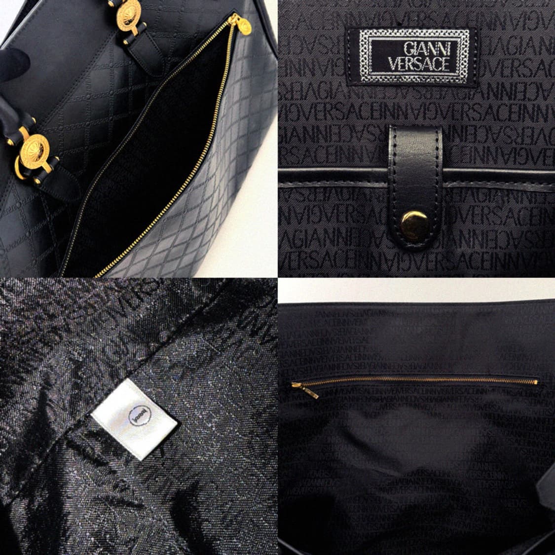 베르사체 빈티지 골드 금장 락 버킨백 50 토트 여행가방 지드래곤 상품이미지8