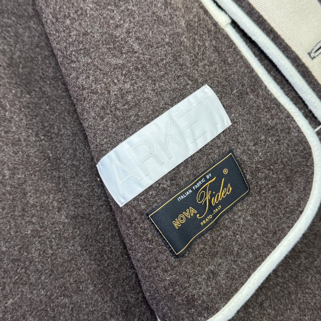 아르켓 브라운 울 후드코트 48  상품이미지6