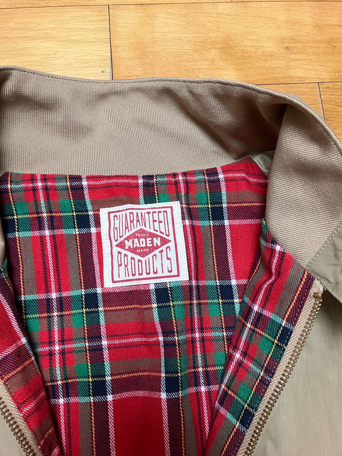 해링턴 자켓 XXL 베이지 상품이미지3