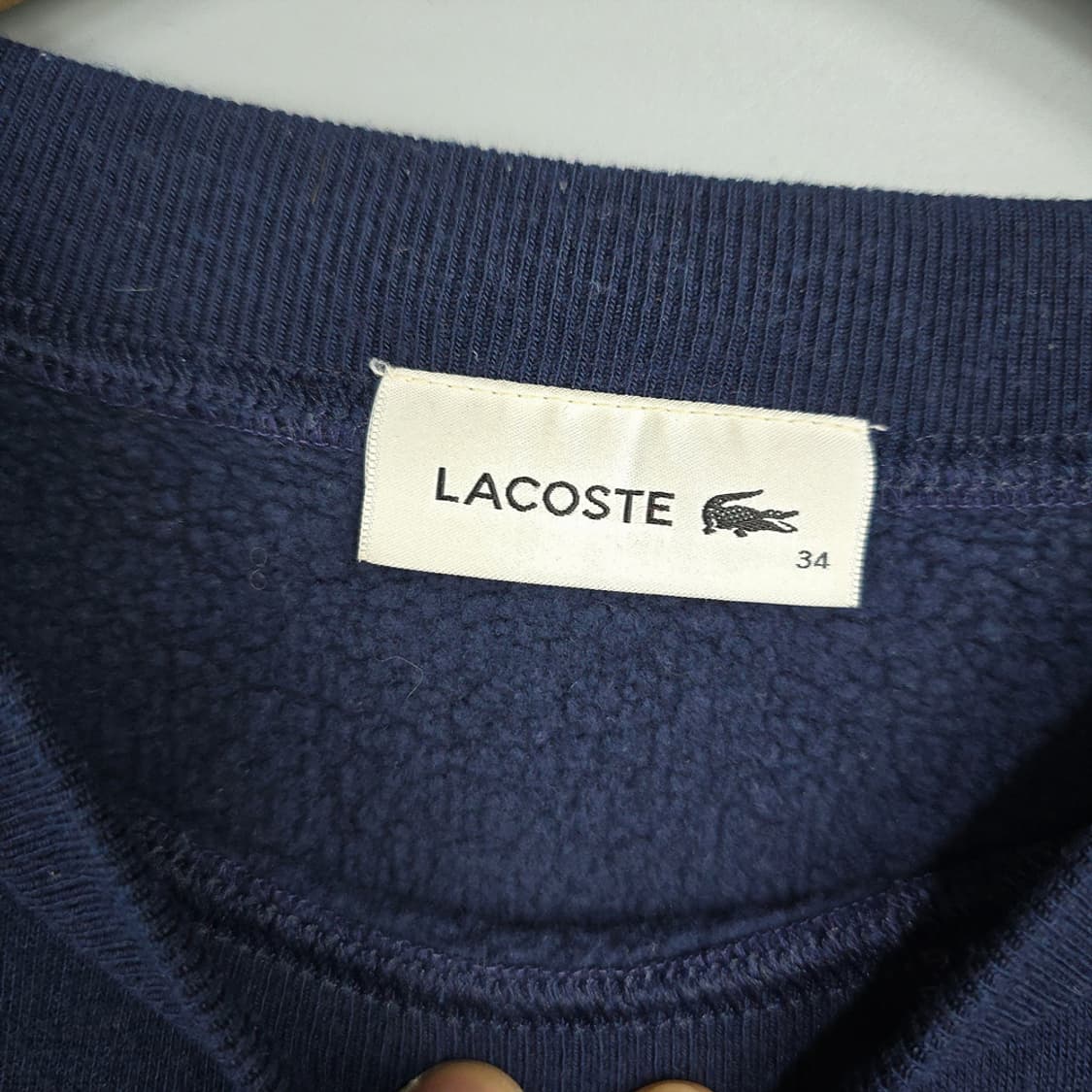 라코스테 빅로고 맨투맨 네이비 34 상품이미지6