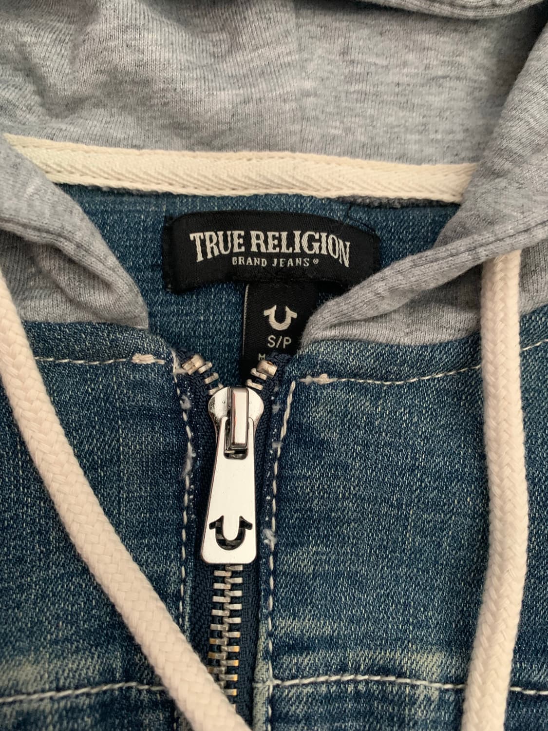 [XS,S] 트루 릴리젼 후드 데님 자켓 상품이미지4