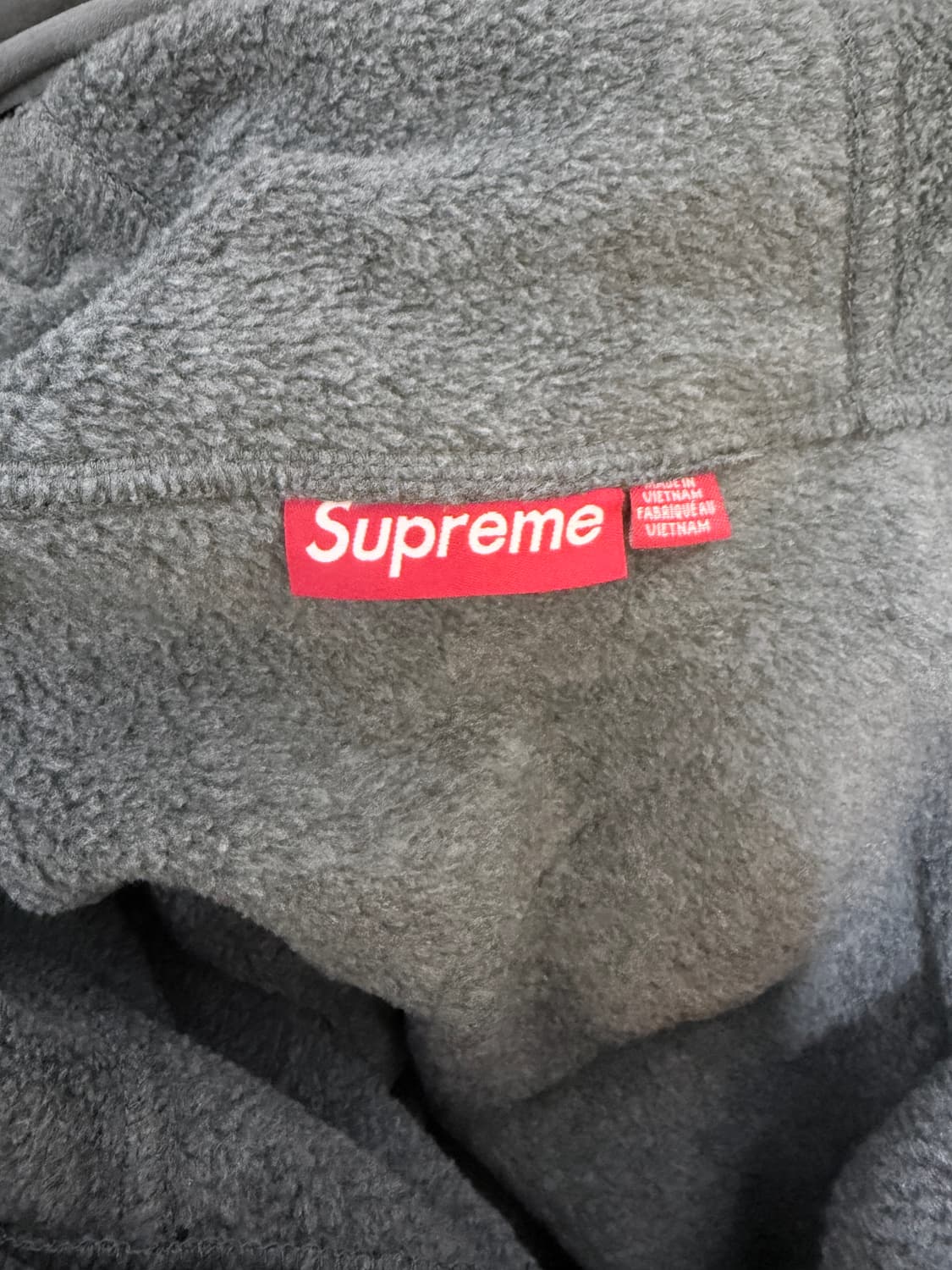 급처‼️) 슈프림 25fw 폴라텍 하프집 후드 상품이미지5
