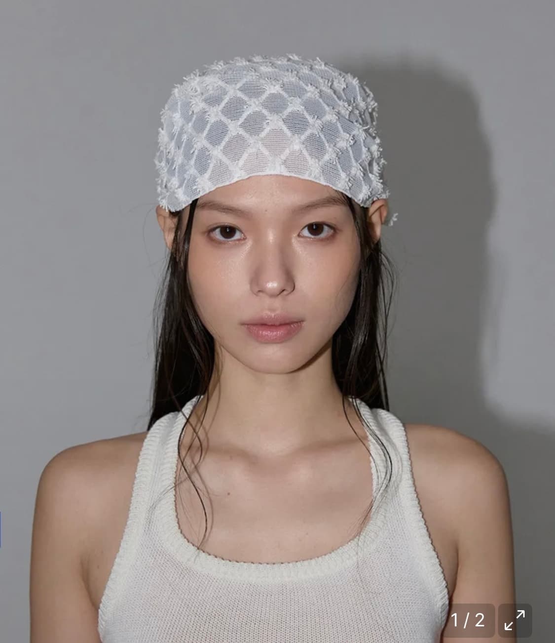 이네기 태슬 스카프 반다나 아이보리 상품이미지1