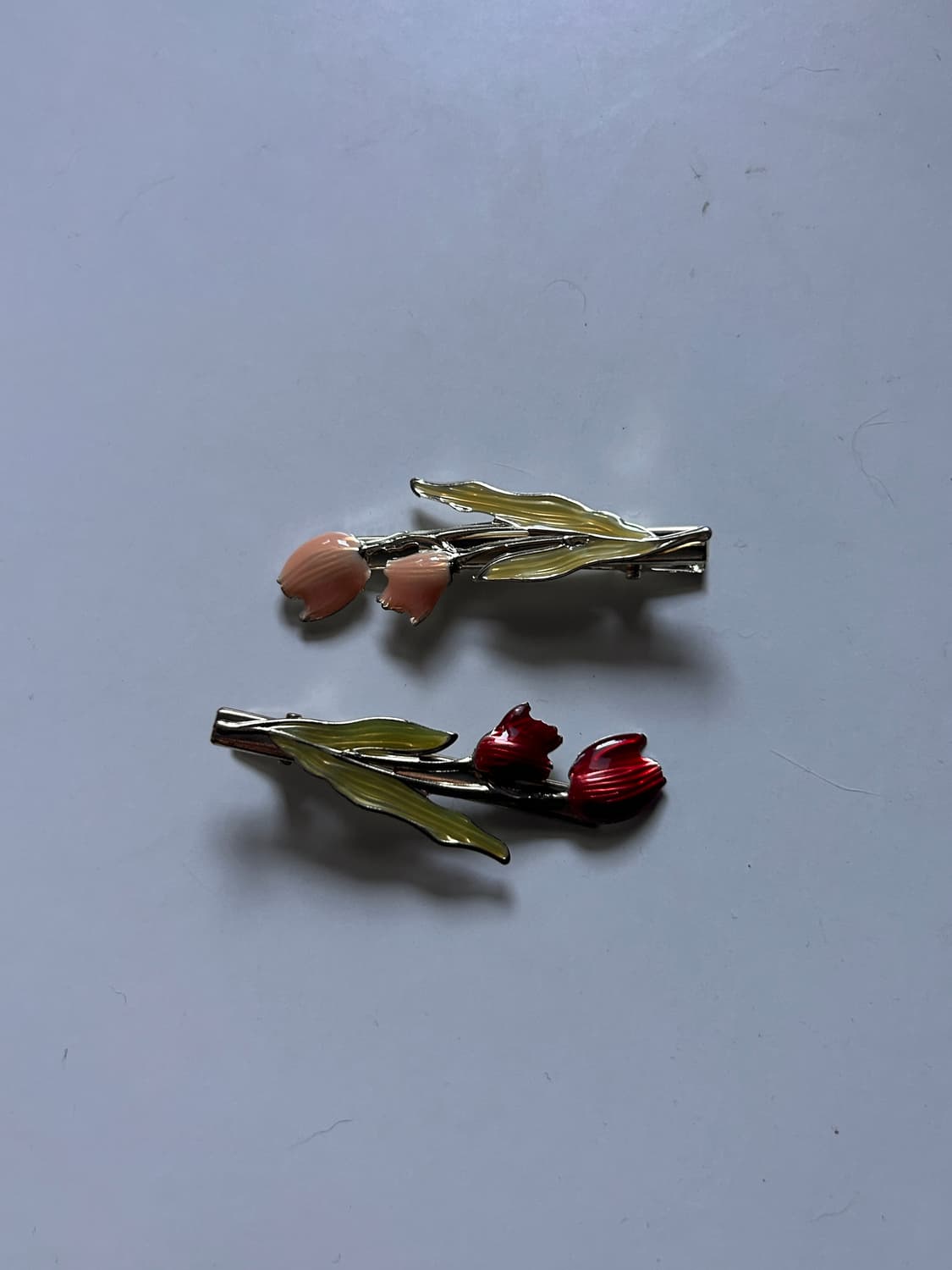 튤립 헤어핀 핑크  상품이미지3