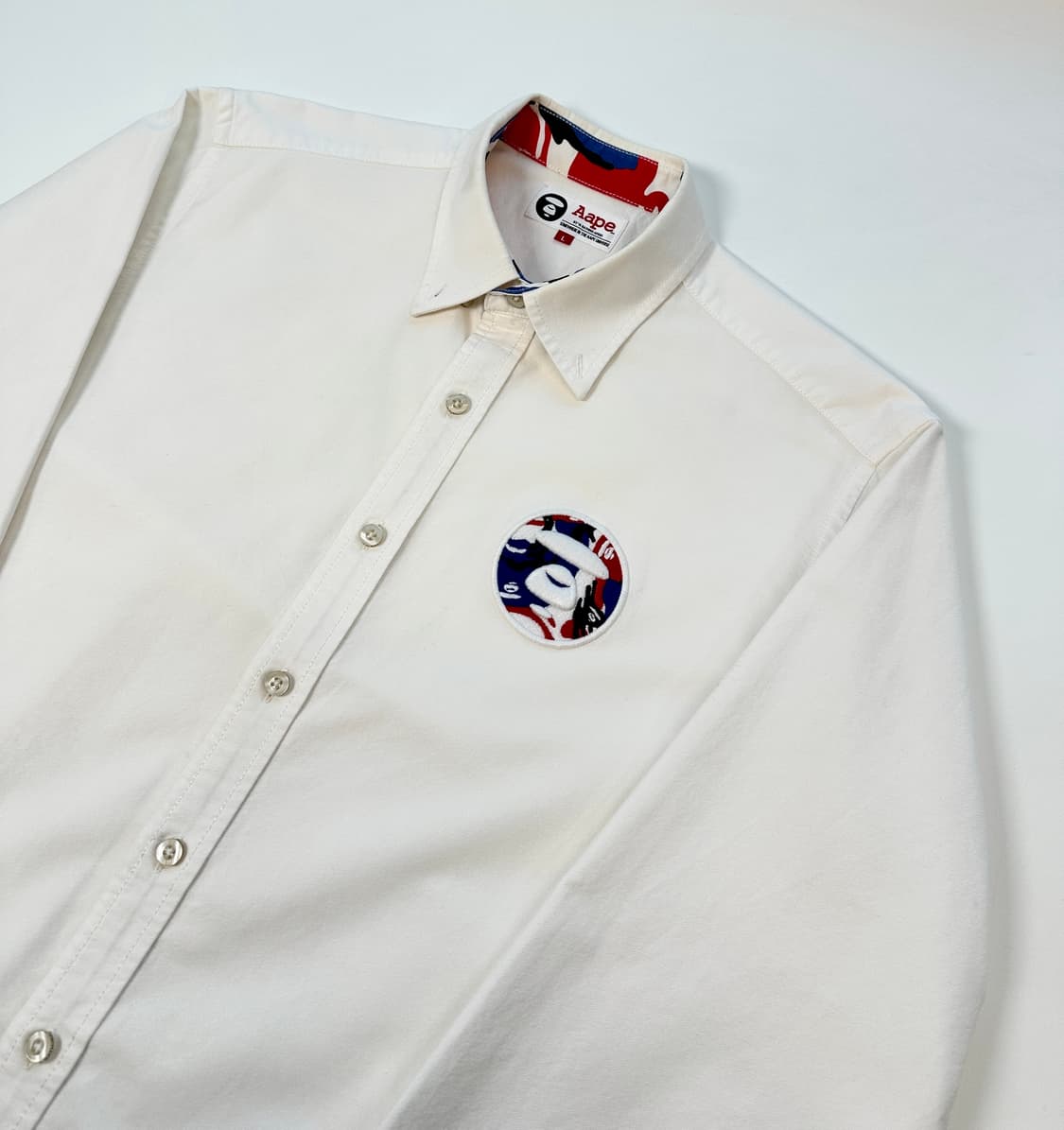 베이프 에이프 옥스포드 셔츠 L 상품이미지3