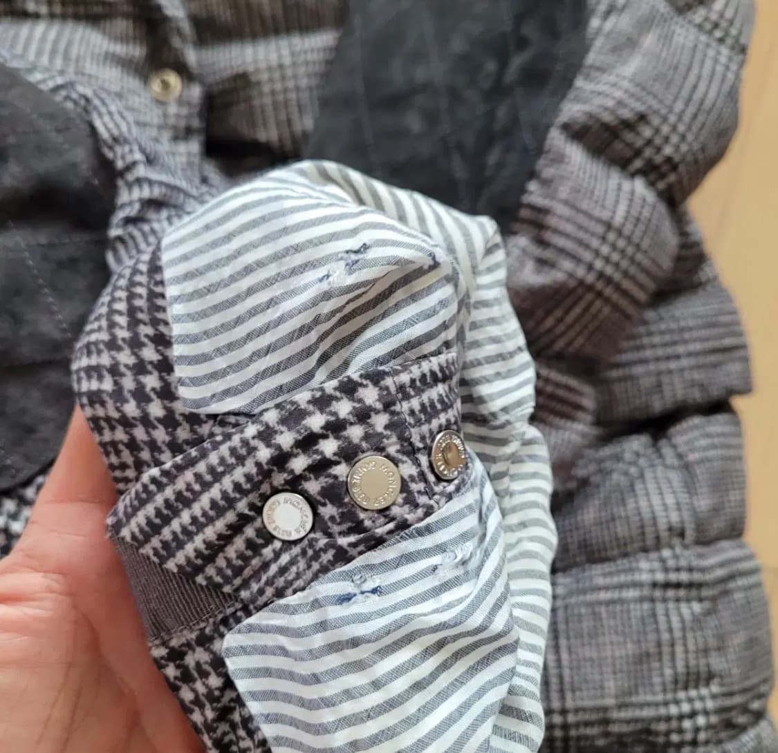 몽클레어 감마블루  체크 패딩블레이저 4 톰브라운 상품이미지9