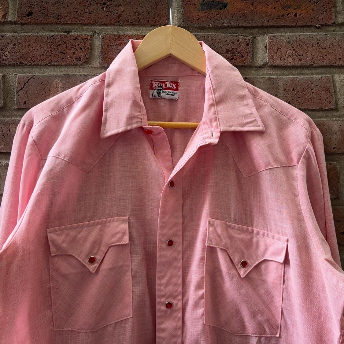 70~80s USA 템텍스 Tem Tex 웨스턴 셔츠 상품이미지2