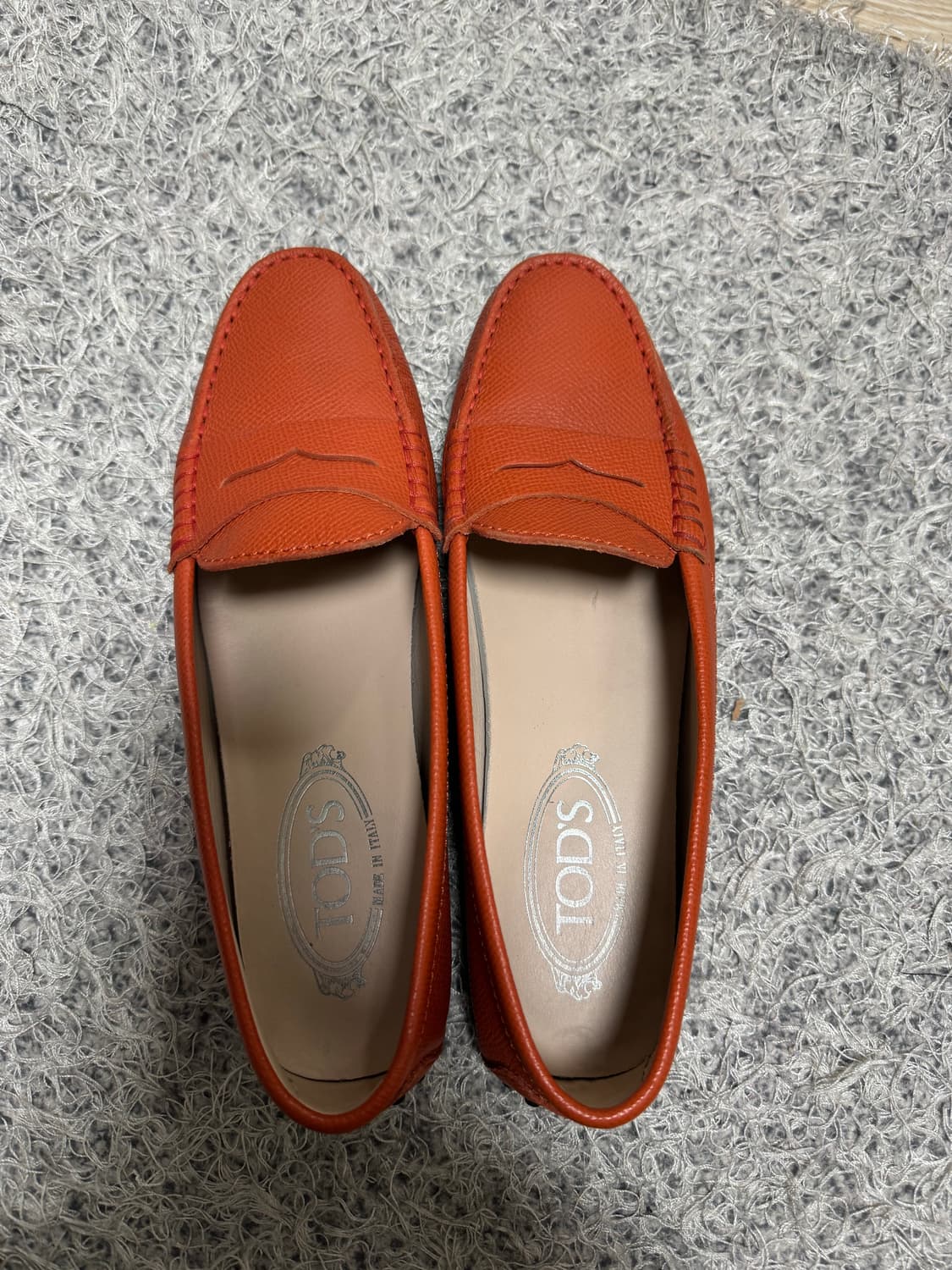 TOD'S 토즈 여성 드라이빙슈즈 로퍼 오렌지 37.5(245)사이즈 상품이미지2