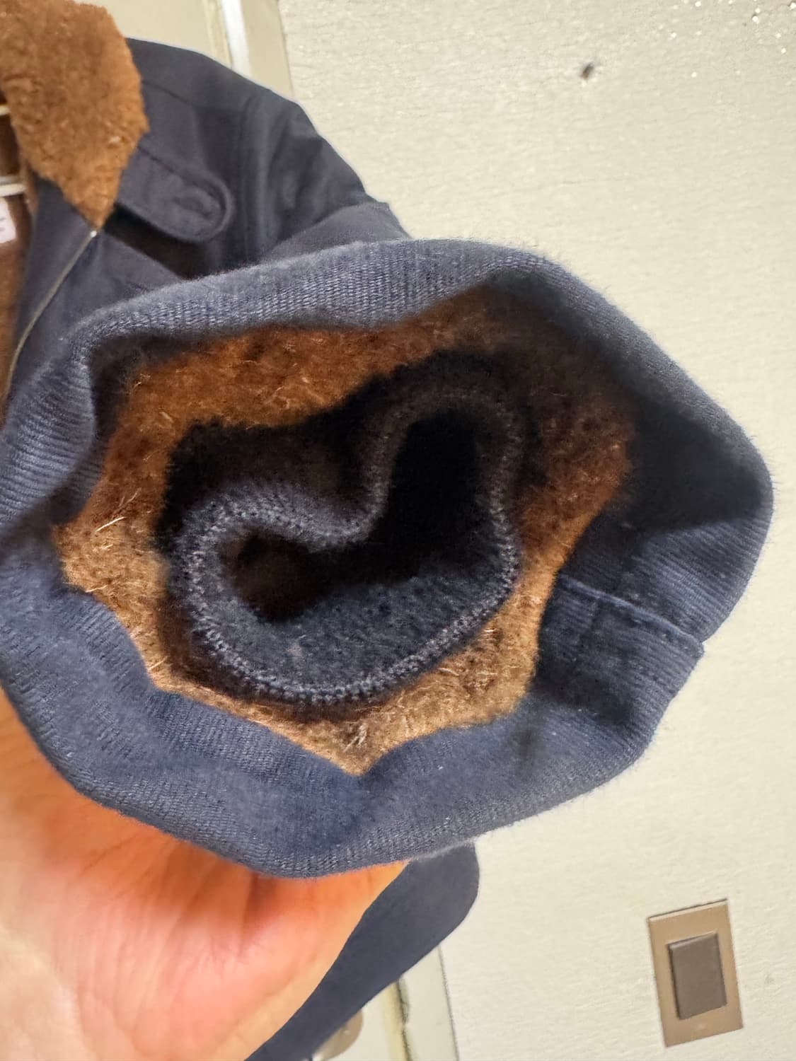 에스피오나지 네이비 퍼 자켓 상품이미지10