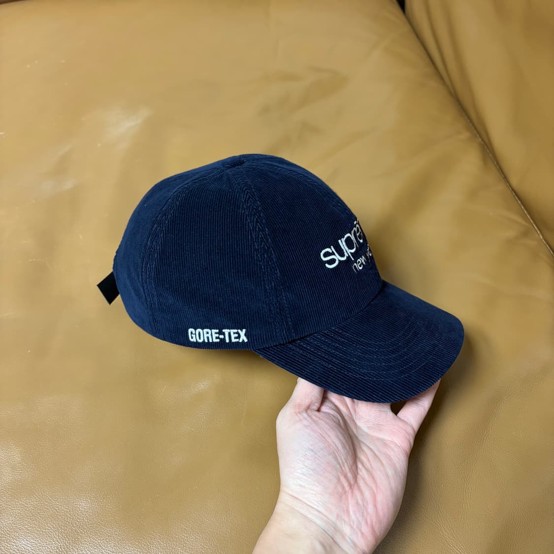 슈프림 6패널 볼캡 모자 고어텍스 클래식 로고 네이비 상품이미지3