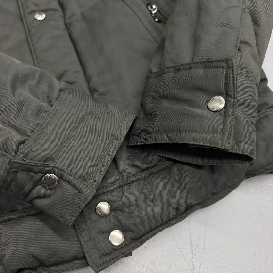 돌체엔가바나 하이넥 봄버 자켓 카키 상품이미지6