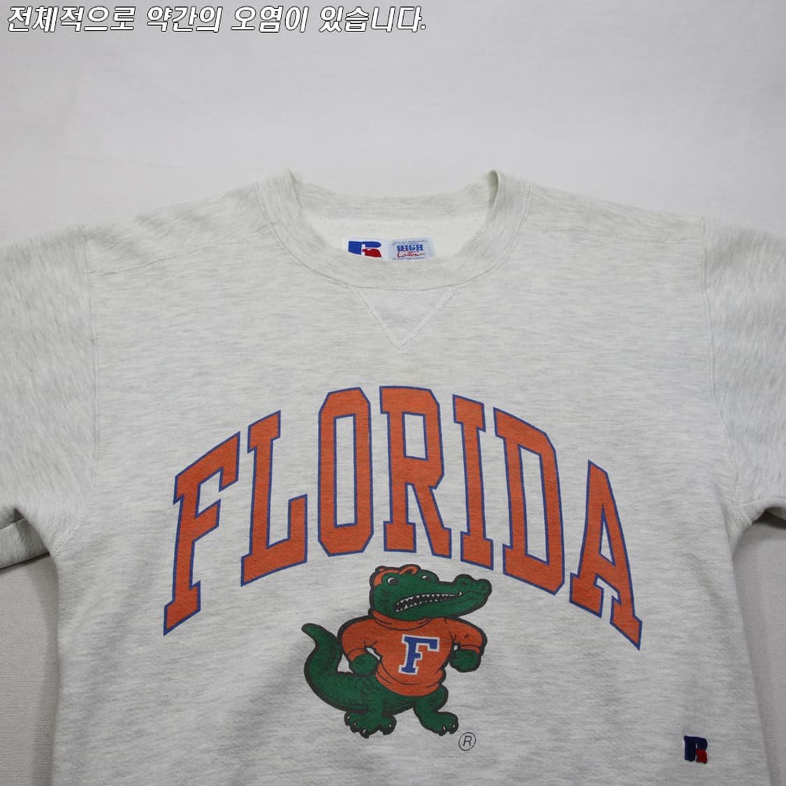 (착용컷) 90's 러셀 애슬레틱 플로리다 스웻 셔츠 (남성용 100) 상품이미지4