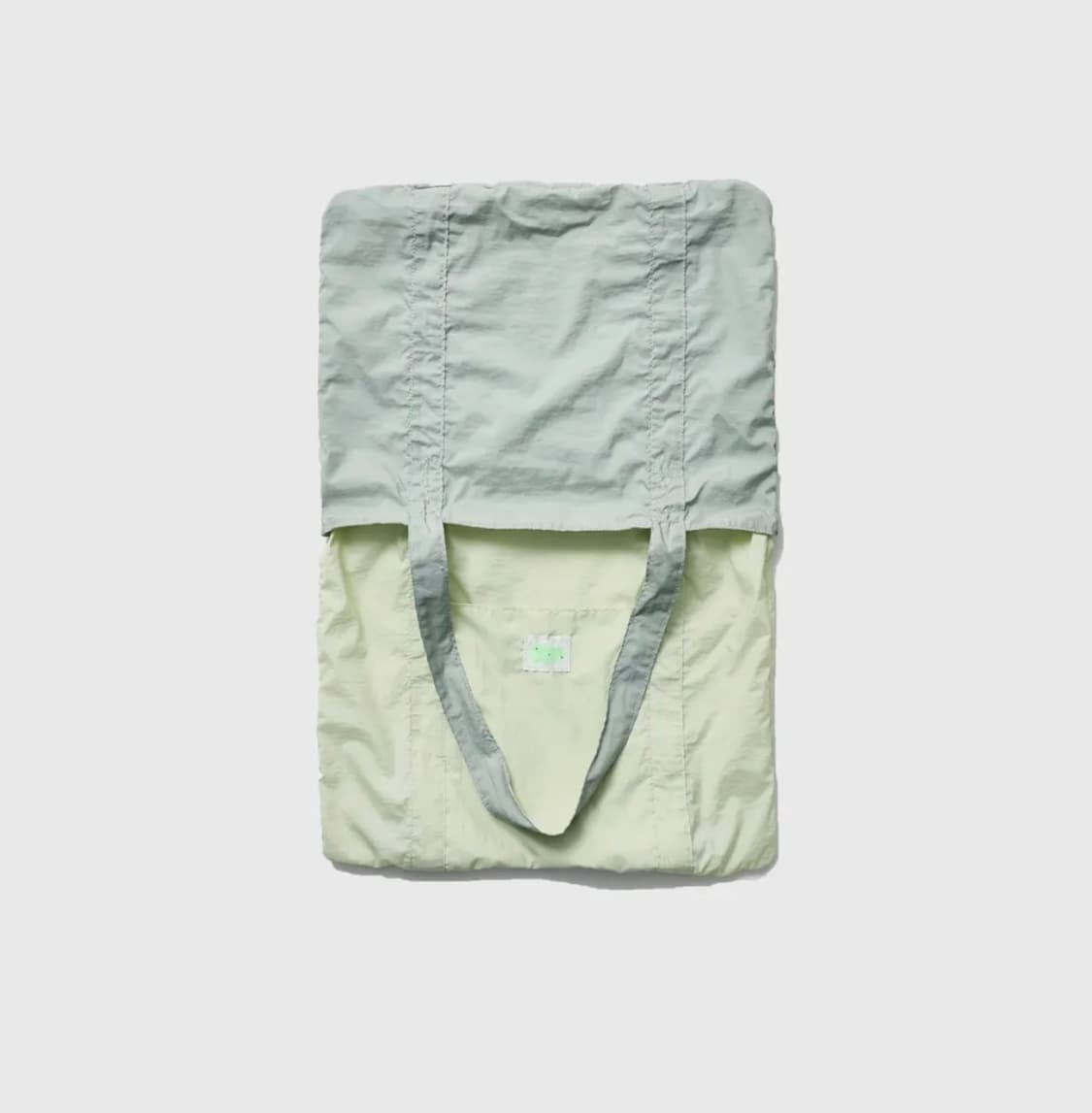 999휴머니티 x 락피쉬 샤이니 토트백 민트 옐로우 상품이미지3