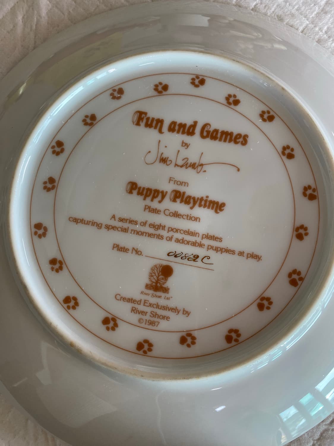 미국 빈티지 장식 접시 상품이미지3