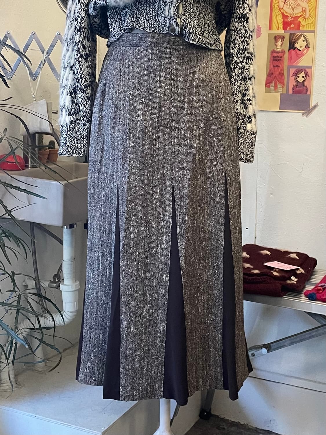 보카시 투톤 스커트 [무배] 상품이미지3