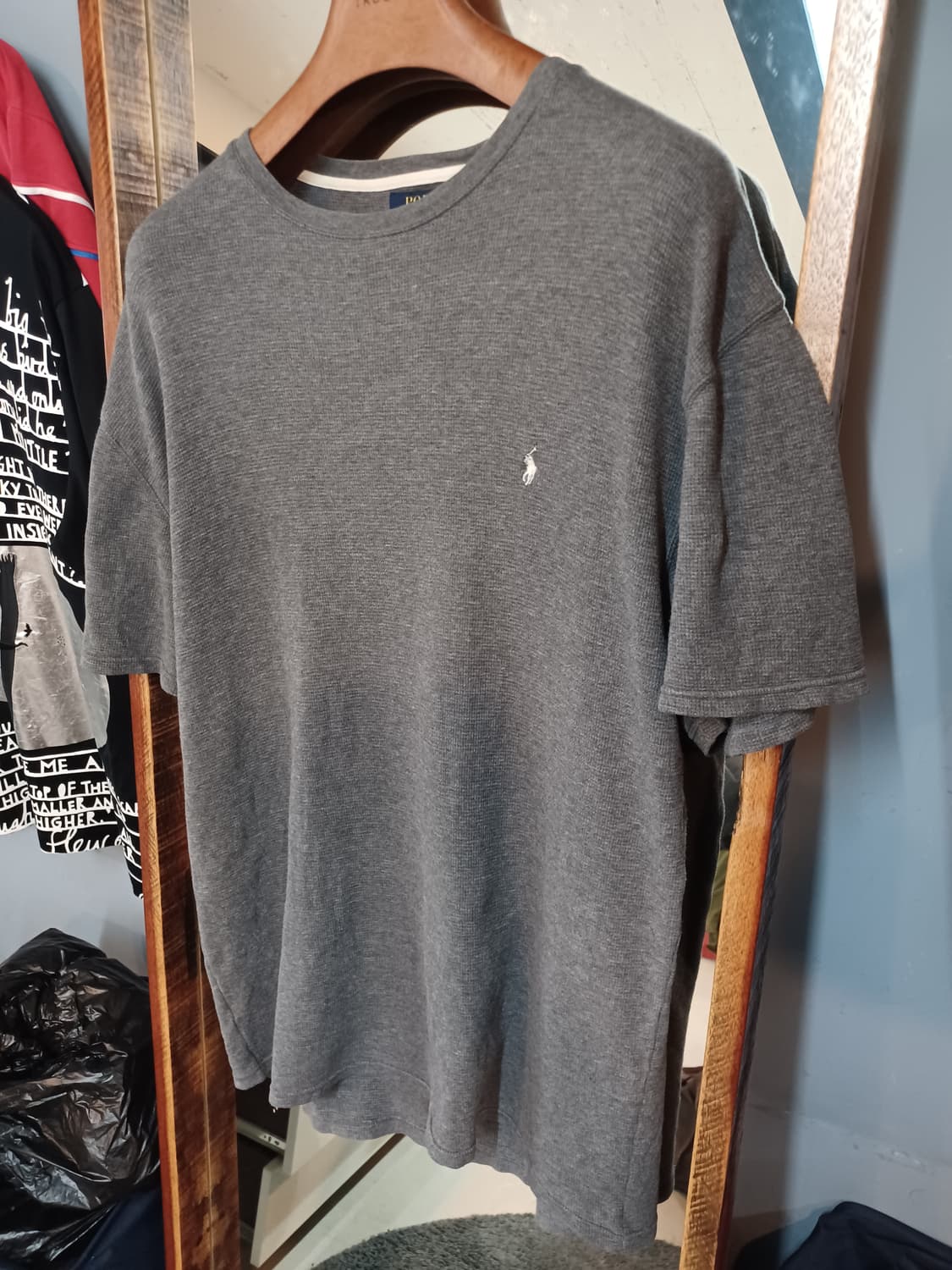 폴로랄프로렌 와플 반팔 차콜그레이 xxl 상품이미지4