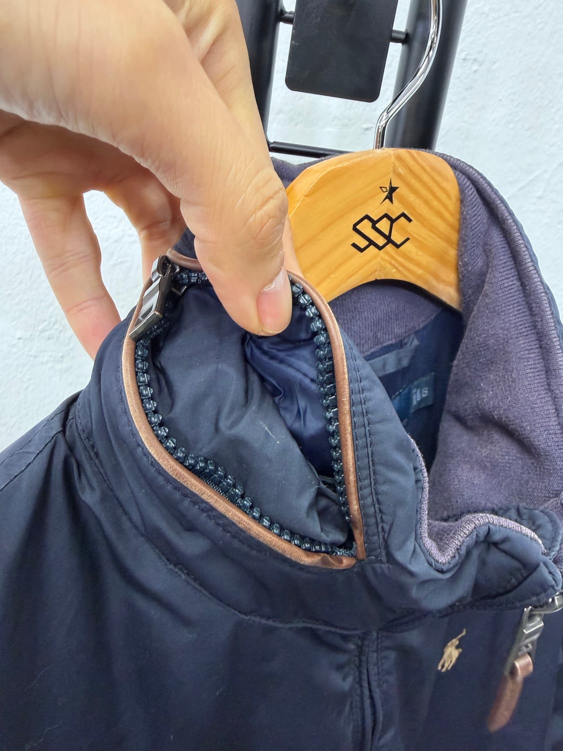 정품) 폴로랄프로렌 네이비 바람막이 자켓 S 상품이미지4