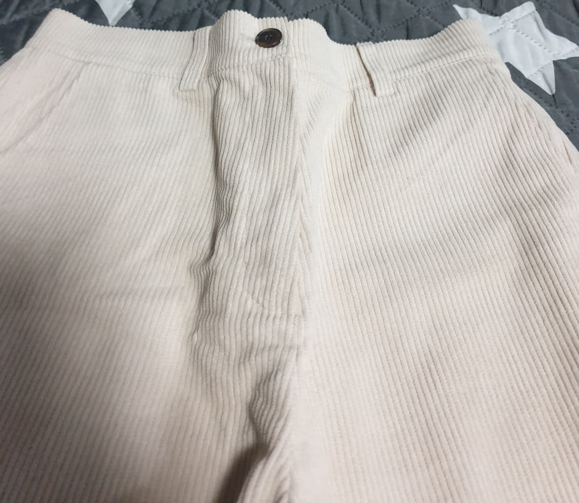 스튜디오톰보이 세미와이드 반밴딩 코듀로이 팬츠 아이보리 (28) 상품이미지2